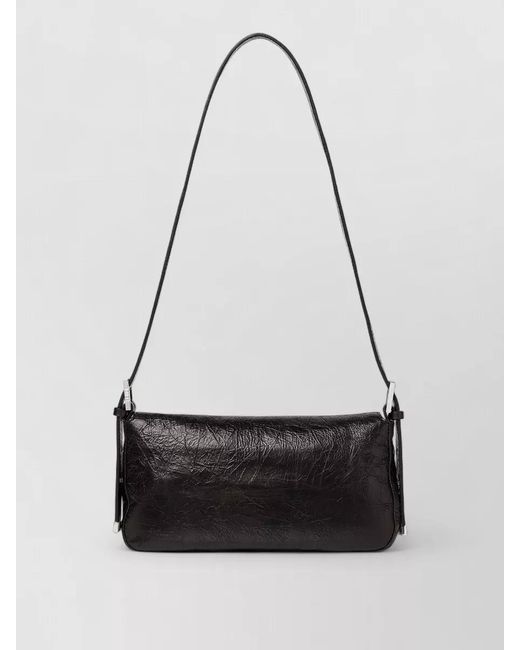 Fendi Black Baguette 26424 Calfskin Clutch Bag