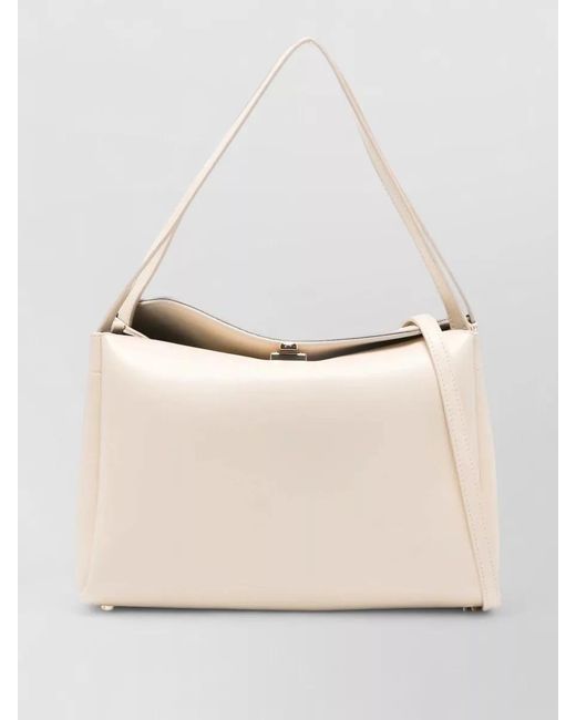 THEMOIRÈ Natural Calipso Trunk Double Handle Shoulder Bag