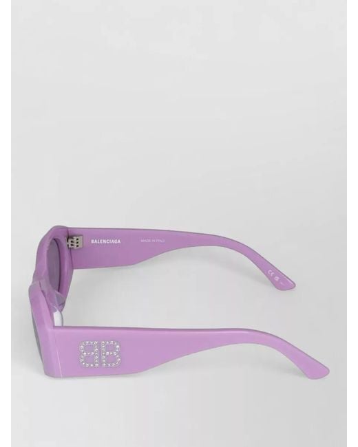 Balenciaga Purple Sunglasses Bb0396Sk 004 Fashion Frame
