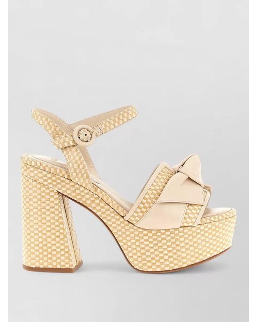 Alexandre Birman Natural Leather Maxi Clarita Sandals