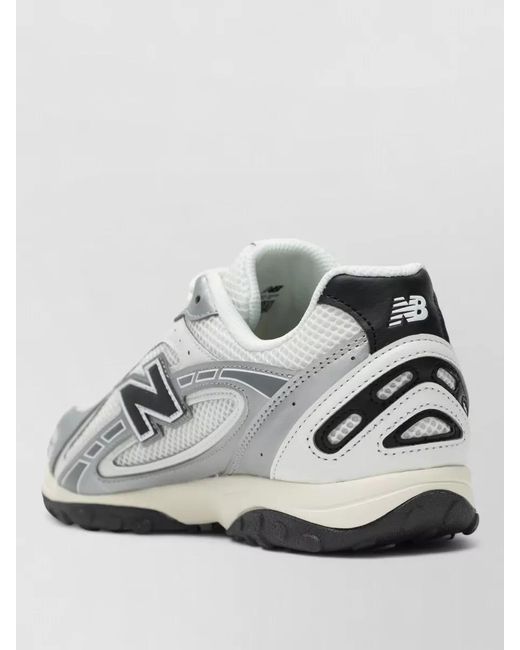 New Balance White Mesh Sneakers Breathable Outsole Lightweight Design for men