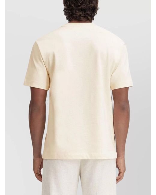 Jacquemus Natural The Ribbed Crew Neck T-Shirt for men
