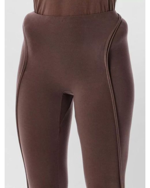 OTTOLINGER Brown Leggings Stretch Fit Elastic Waistband Seams