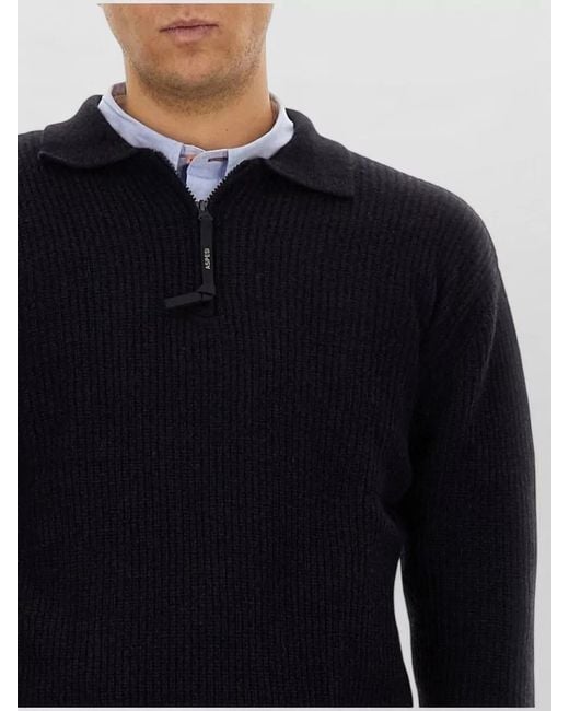 Aspesi Blue Wool T-Shirt for men