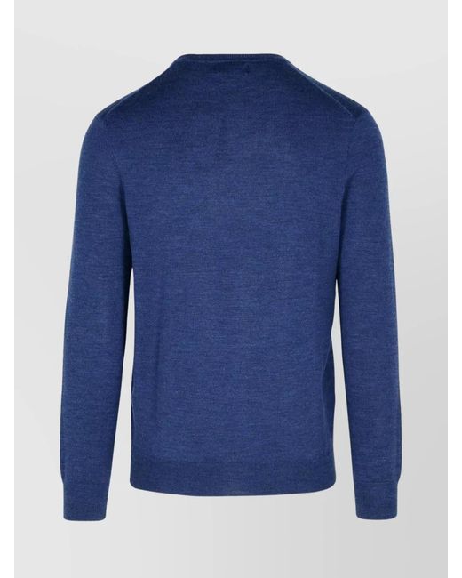 Polo Ralph Lauren Blue Wool Crew Neck Sweater for men