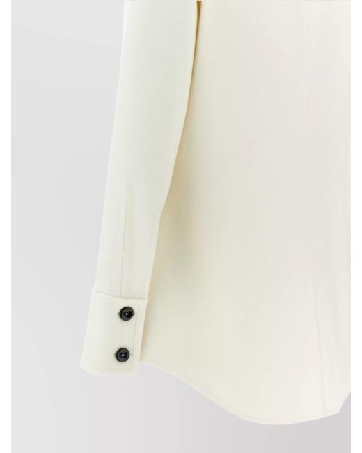 Jil Sander Natural Wool Fitted Jacket