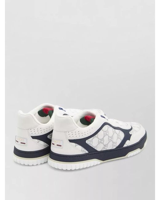 Gucci Metallic Leather Low-Top Sneakers for men
