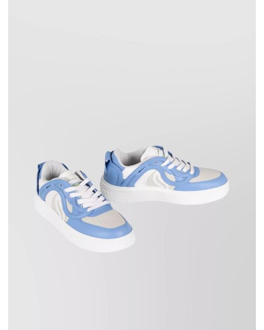Stella McCartney Blue Vegan Leather Low-Top Sneakers