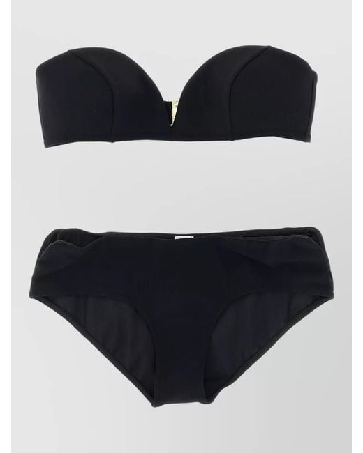 Zimmermann Black Wanderlust Curve Bikini