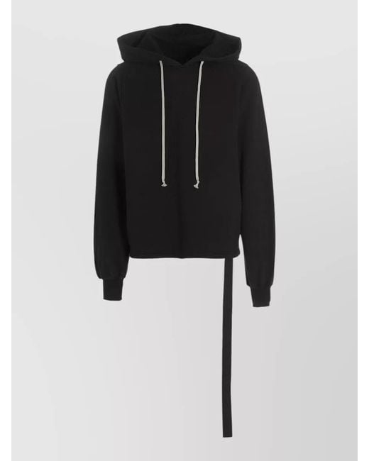 Rick Owens Black Oversized Hooded Jacket for men