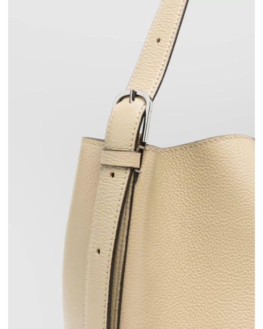 Totême Natural Leather Belted Shoulder Bag