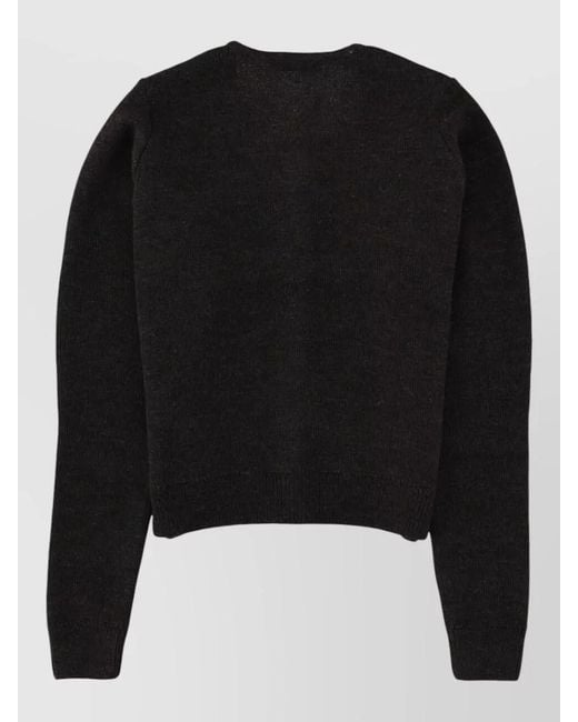 Lemaire Black Wool-Blend Cardigan