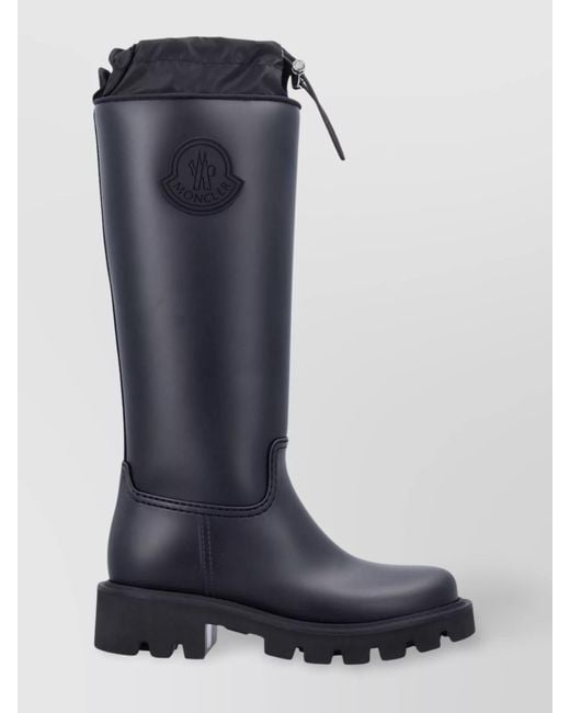Moncler Blue Pvc Ankle Rain Boots