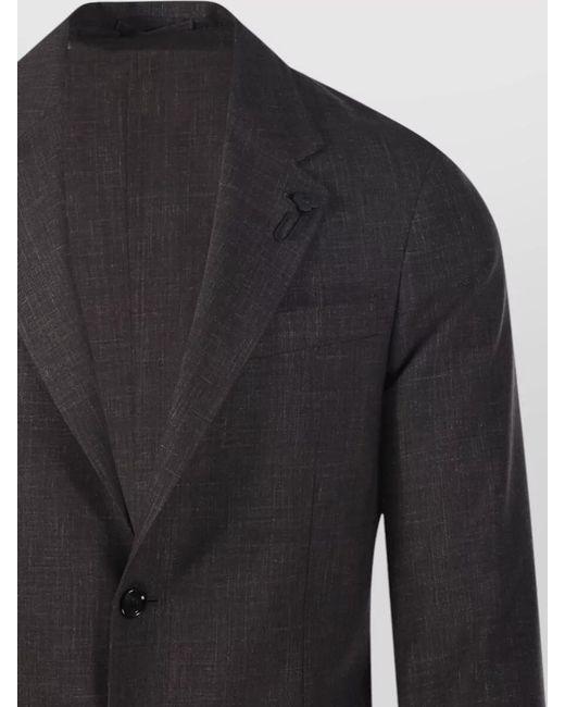 Lardini Black Single Breasted Suit for men
