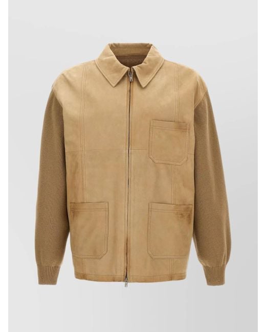 Golden Goose Deluxe Brand Natural Leather Neil Jacket for men