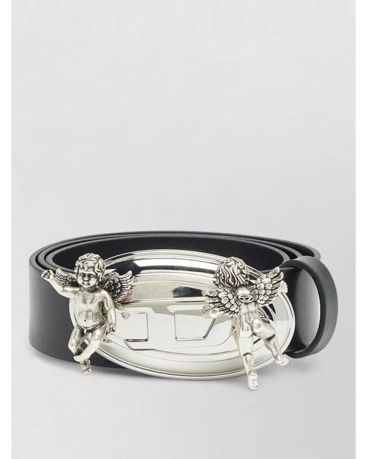 DIESEL Metallic Leather Belt