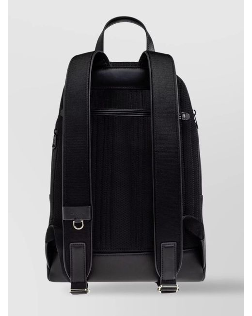 Paul Smith Black Leather Backpack for men