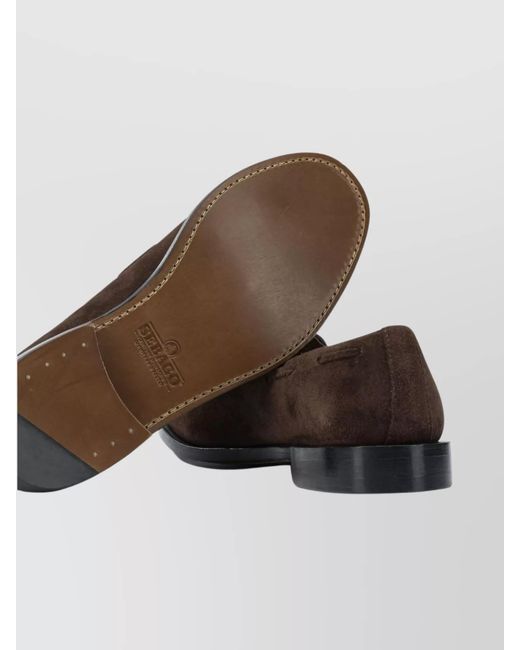 Sebago Brown Leather Loafers for men