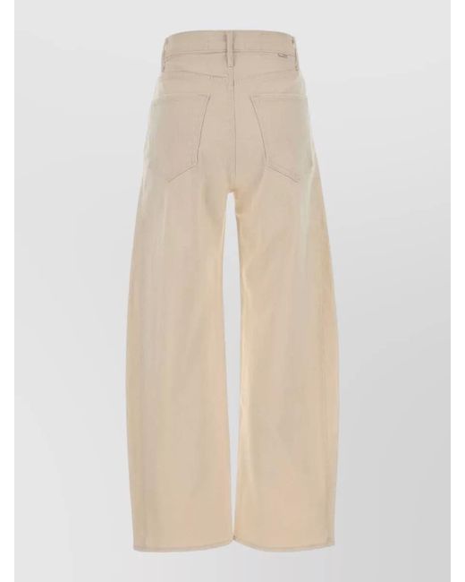 Mother Natural Denim High-Rise Ankle-Length Wide-Leg Jeans