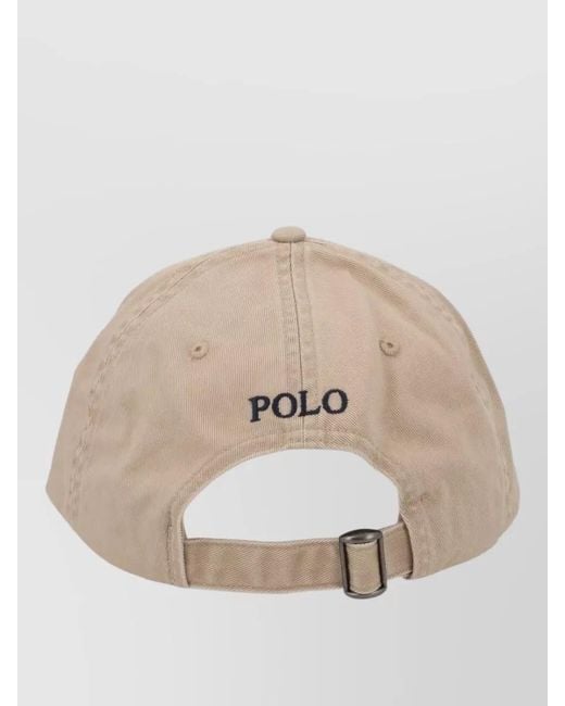Polo Ralph Lauren Natural Baseball Cap Structured Crown Adjustable Strap