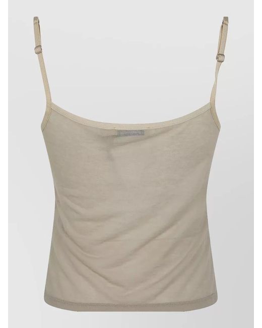 Paloma Wool Natural Nasem Scoop Neck Top Adjustable Straps