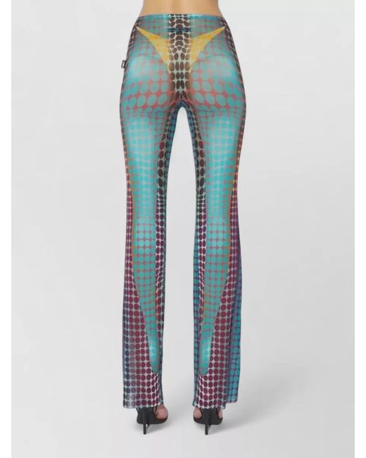 Jean Paul Gaultier Blue Flared Trousers