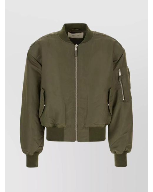 Entire studios Green Nylon Padded Bomber Jacket for men