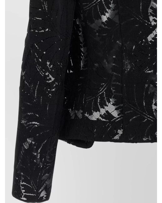 Balmain Black Lace Blazer Blazers