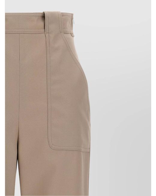Max Mara Natural Cotton Cropped Trousers