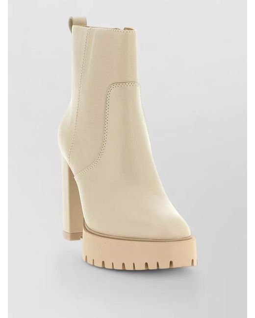 Pinko Natural Leather Ankle Boots