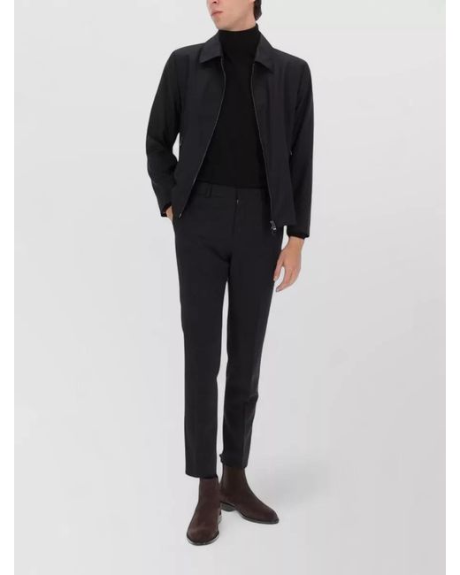 Boss Blue Virgin Wool Slim-Fit Lightweight Jacket for men