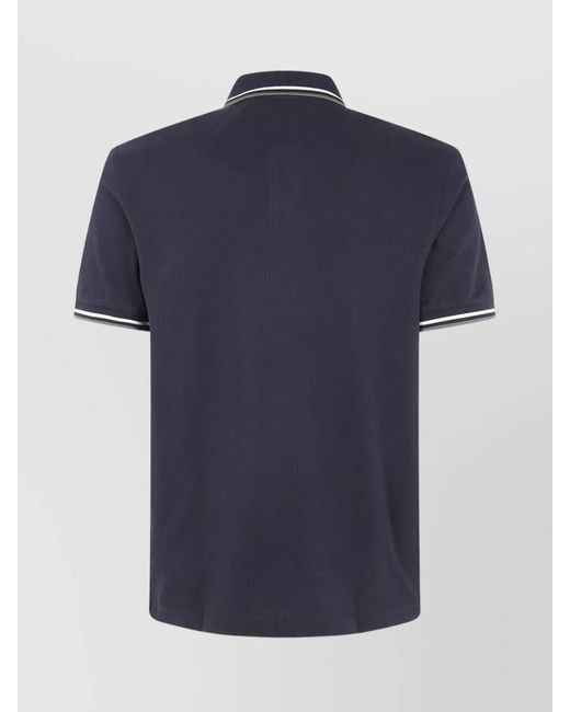 Fred Perry Blue Cotton Polo Shirt for men