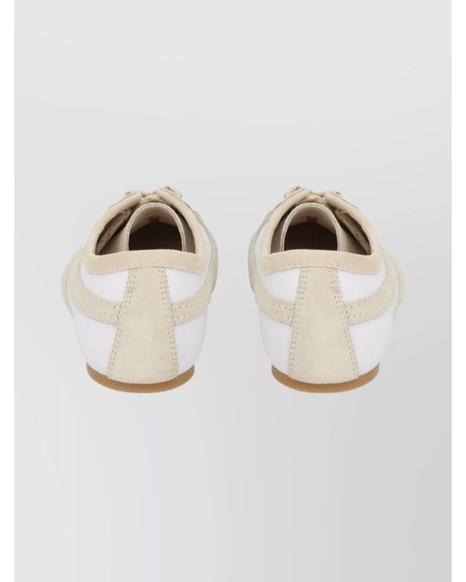 Dries Van Noten Natural Leather Low-Top Sneakers
