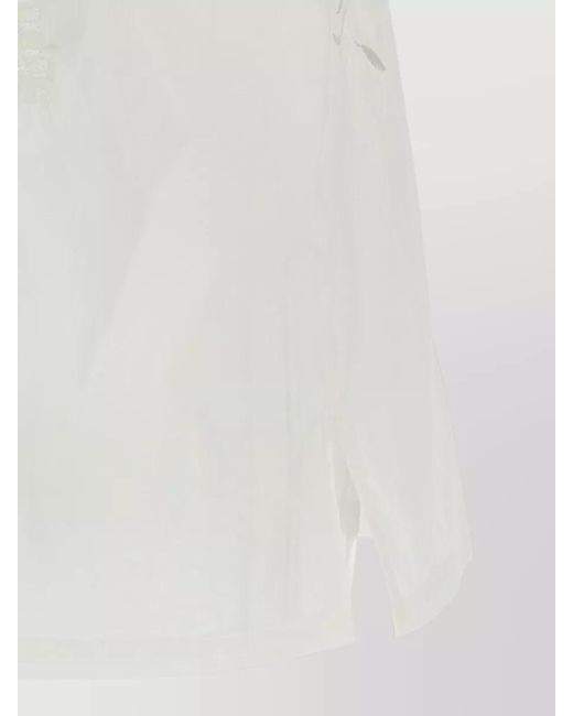 P.A.R.O.S.H. White Ninja26 Sleeveless Shirt Embroidered Pockets