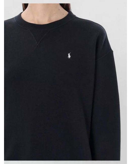 Polo Ralph Lauren Blue Polo Ralph Lauren Cotton Fleece Crewneck Sweatshirt
