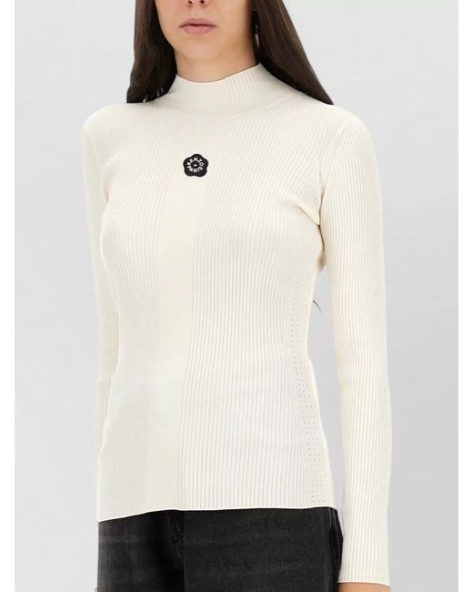 KENZO White Embroidered Sweatshirt