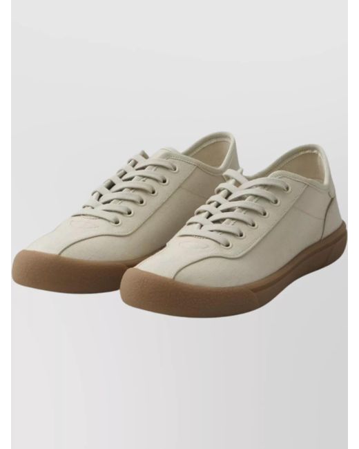The Row White Canvas Sneakers