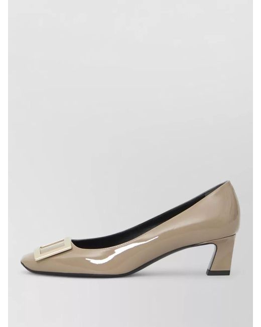 Roger Vivier Multicolor Patent Leather Ballerina Pumps Square Toe