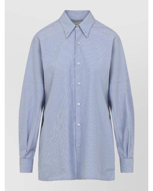 Maison Margiela Blue Striped Shirt