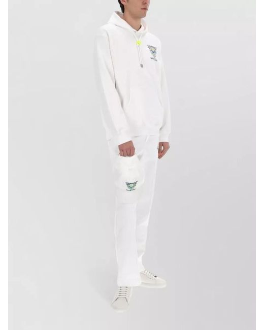 Casablanca White Trousers Tailored Cut Side And Back Pockets for men
