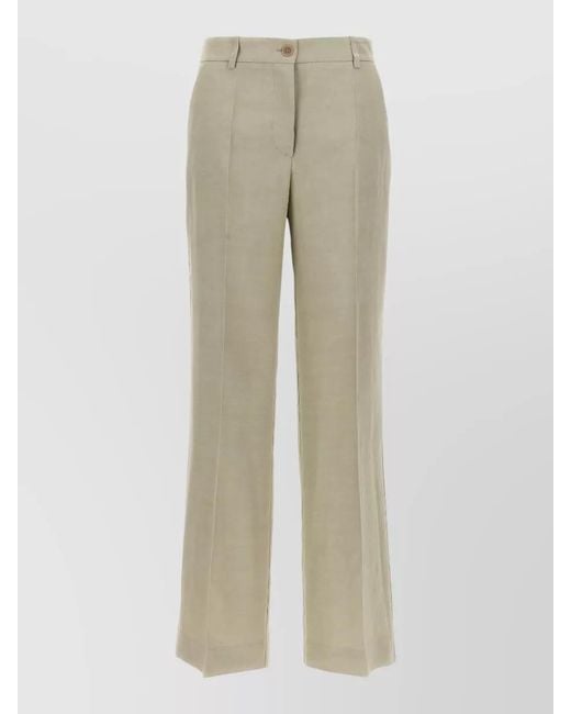 P.A.R.O.S.H. Natural Straight Trousers