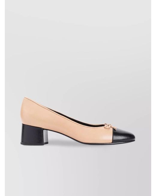 Tory Burch Natural Leather Pumps