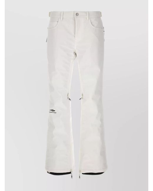 Balenciaga White Ski Straight Trousers