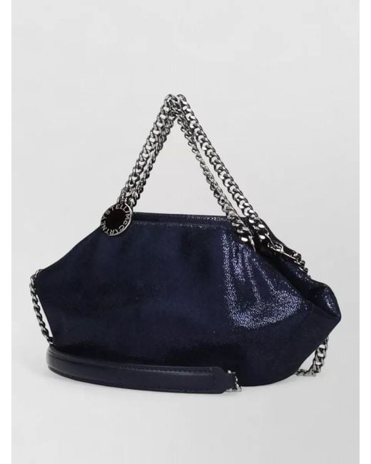 Stella McCartney Blue Leather Bucket Bag