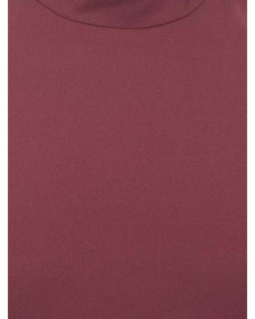ROTATE BIRGER CHRISTENSEN Purple Sleeveless Flared Hem Maxi Dress
