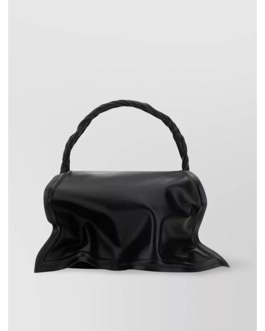 Y. Project Black Leather Shoulder Bag