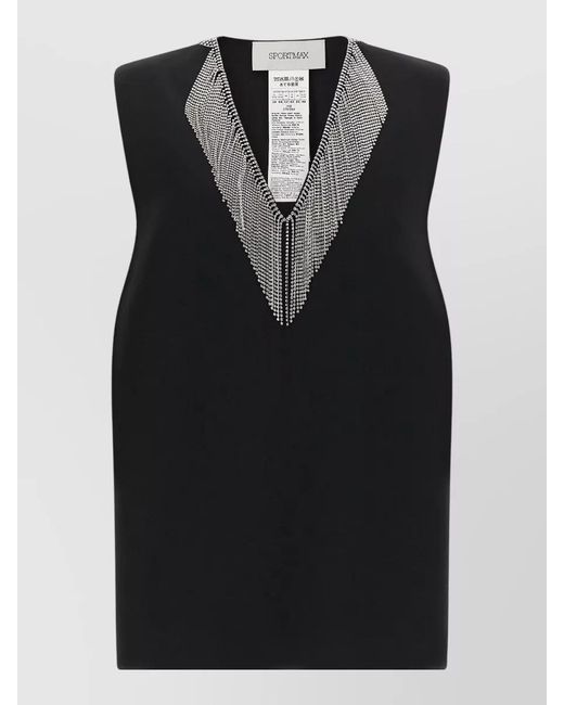 Sportmax Black Mini Dress