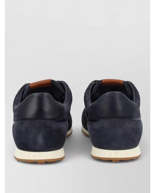 Hogan Blue Leather Low-Top Sneakers for men