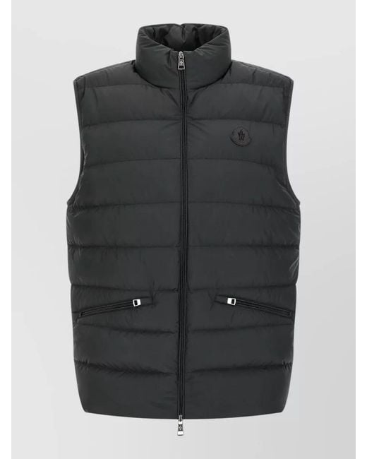 Moncler Black Lechtal Down Padded Vest for men