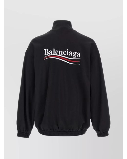 Balenciaga Blue Zip-Up Blouson Jacket for men
